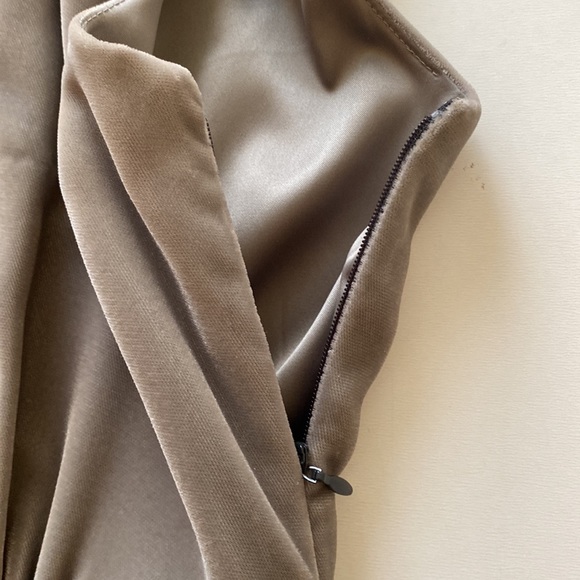 Club Monaco Gray Velvet Top Wool Skirt Dress size 10 - Picture 6 of 12